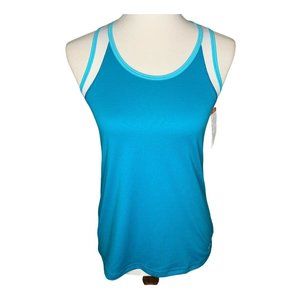 C9 Champion Racer Back Mesh Tank Top Size XS Blue White